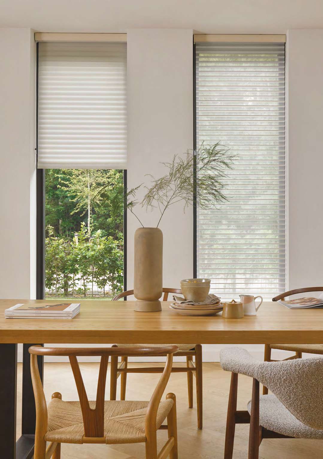 Cortina Silhouette con láminas flotantes — Hunter Douglas
